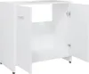 vidaXL Kúpeľňová skrinka biela 60x33x61 cm Drevo Materiál Náhľad obrázku produktu 6