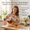 Teekanne aus Glas mit Edelstahl-Sieb Unterteller Dobin – Produktbild-Vorschau 8