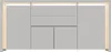 Credenza ProximaX con 4 ante e 2 cassetti, bianco lucido, Anteprima dell’immagine prodotto 14