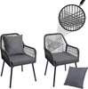 2er-Set Gartenstuhl MCW-O12, Outdoor Sitz-/Rückenpolster Produktbild-Vorschau 1
