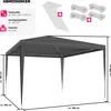 Pavillon Kara 3 x 3 m Produktbild-Vorschau 5