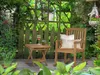MiaMöbel Gartenstuhl 56x98x88 cm Gartenmöbel Outdoor Modern Produktbild-Vorschau 7