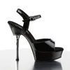 ALLURE-609 Damen Sandale von Pleaser, Schwarz Lack , EU 41, Produktbild-Vorschau 5