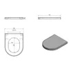 Sapho GSI Norm/Pura - Sedile per WC, Soft Close, bianco Anteprima dell’immagine prodotto 4