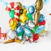 Folienballon Zuckerstange 50x82cm Weiß / Rot Produktbild-Vorschau 12