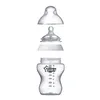 An exploded view of a baby bottle, showing its individual components. Produktbild-Vorschau