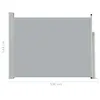vidaXL Tenda laterale estensibile 140×500 cm Grigio Anteprima dell’immagine prodotto 14