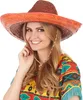 Mexikanischer Sombrero mit Hutschnur orange - Einheitsgröße Produktbild-Vorschau 2
