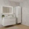 RODAN | Armadio alto per bagno - Bianco - 136 cm - MODERN - Anteprima dell’immagine prodotto 2