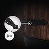 Close-up view of a black metal hinge attached to a wooden barrel. Produktbild-Vorschau