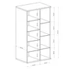Vitrine Eiche mit schwarz CALLAO-161 Produktbild-Vorschau 3
