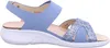 Finn Comfort Nadi Blau Damen Sandale Wechselfußbett Leder Produktbild-Vorschau 6