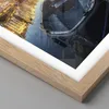 Gerahmtes Poster - Rahmen in heller Eiche - Kanal Boot Produktbild-Vorschau 2