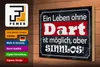Holzschild ein Leben ohne Dart ist sinnlos, 30x20 cm, Produktbild-Vorschau 3