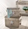 2 prútené truhlice "Star", sivé, "truhlice na poklady" Náhľad obrázku produktu 6