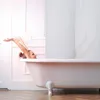 Roletka prysznicowa Relaxdays, 60 x 240 cm, roletka z linką Podgląd zdjęcia produktu 2