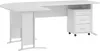 Winkelschreibtisch OFFICE LINE in weiß inkl. Rollcontainer, Produktbild-Vorschau 1