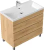 Stand-Badmöbel Waschplatz "Fellini 90" Eiche Gold Produktbild-Vorschau 1