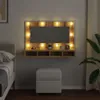 vidaXL Zrkadlová skrinka s LED Artisan dub 90 x 31,5 x 62 Náhľad obrázku produktu 4