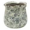 Clayre & Eef Doniczka Ø 12x12 cm Szaro-beżowe ceramiczne Podgląd zdjęcia produktu 2