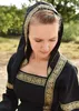 Mittelalterkleid Eleanor mit Kapuze, schwarz : L Größe: L Produktbild-Vorschau 5