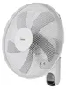 A white wall-mounted fan with a control panel. Produktbild-Vorschau