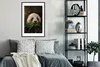 MuchoWow® MuchoWow® Gerahmtes Poster Panda - Schmetterling Produktbild-Vorschau 2