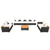 vidaXL set da salotto da giardino 9 pezzi con cuscini in Anteprima dell’immagine prodotto 3