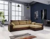 A modern living room with a sectional sofa, large windows, and artwork on the wall. Náhled obrázku produktu
