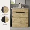 Schuhschrank Canu Xonox – Basaltgrau & Artisan – 80x94x37 Produktbild-Vorschau 16