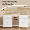 VASAGLE Schreibtisch mit 3 Ablagen, Bürotisch mit 2 Produktbild-Vorschau 6