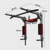 SPORTNOW 2-in-1 Wand-Klimmzugstange und Dipstation, bis 200 Produktbild-Vorschau 3
