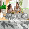 Tischdecke Wachstuch Premium Blumen Grau Robust Produktbild-Vorschau 4