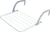 A white and gray metal drying rack designed to hang on radiators or balconies. Produktbild-Vorschau