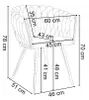 r Samtstuhl mit Steppung & Armlehnen - bequemer Produktbild-Vorschau 8