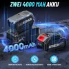 1000 Nm Akku Schlagschrauber, mit 2x 4.0Ah Lithium Batterie Produktbild-Vorschau 3