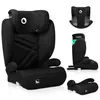 A collage of images showing a black car seat from different angles and with some of its components. Náhled obrázku produktu