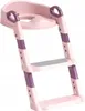 Riduttore WC bambini con scaletta rosa antiscivolo Anteprima dell’immagine prodotto 2