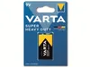 A VARTA 9V Super Heavy Duty Zinc-Carbon battery packaged in a blue blister pack. Podgląd zdjęcia produktu