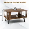 Tavolino da caffè in stile retrò industriale con ripiano, Anteprima dell’immagine prodotto 8