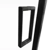 A close-up view of a black shower door handle against a white background. Produktbild-Vorschau