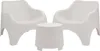 Dmora Garten Lounge Set Cormons Weiß, 2-Sitzer mit Tisch Produktbild-Vorschau 1