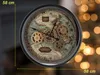 Formano XXL Wanduhr Weltkarte 58cm Metall Uhr mit Produktbild-Vorschau 2