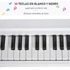 Klavír včetně stoličky, bílý Náhled obrázku produktu 3
