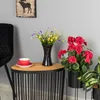 Blumenvase aus Keramik Weiß Glanz H 22,3 cm D 6 cm Produktbild-Vorschau 8