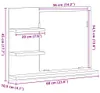 vidaXL Badspiegel Schwarz Eichen-Optik 60x10,5x45 cm Produktbild-Vorschau 8