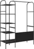A standalone product shot of a clothing rack with shelves. Náhled obrázku produktu
