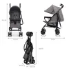 Kinderkraft TIK: Cochecito de bebé ligero, color gris, con Vista previa de la imagen del producto 7
