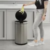 ML-Design Mülleimer mit Sensor 30L rund, Edelstahl Silber Produktbild-Vorschau 9