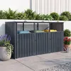 KOMFOTTEU Mülltonnenbox 3er, Outdoor Mülltonnenhaus für 3X Produktbild-Vorschau 8